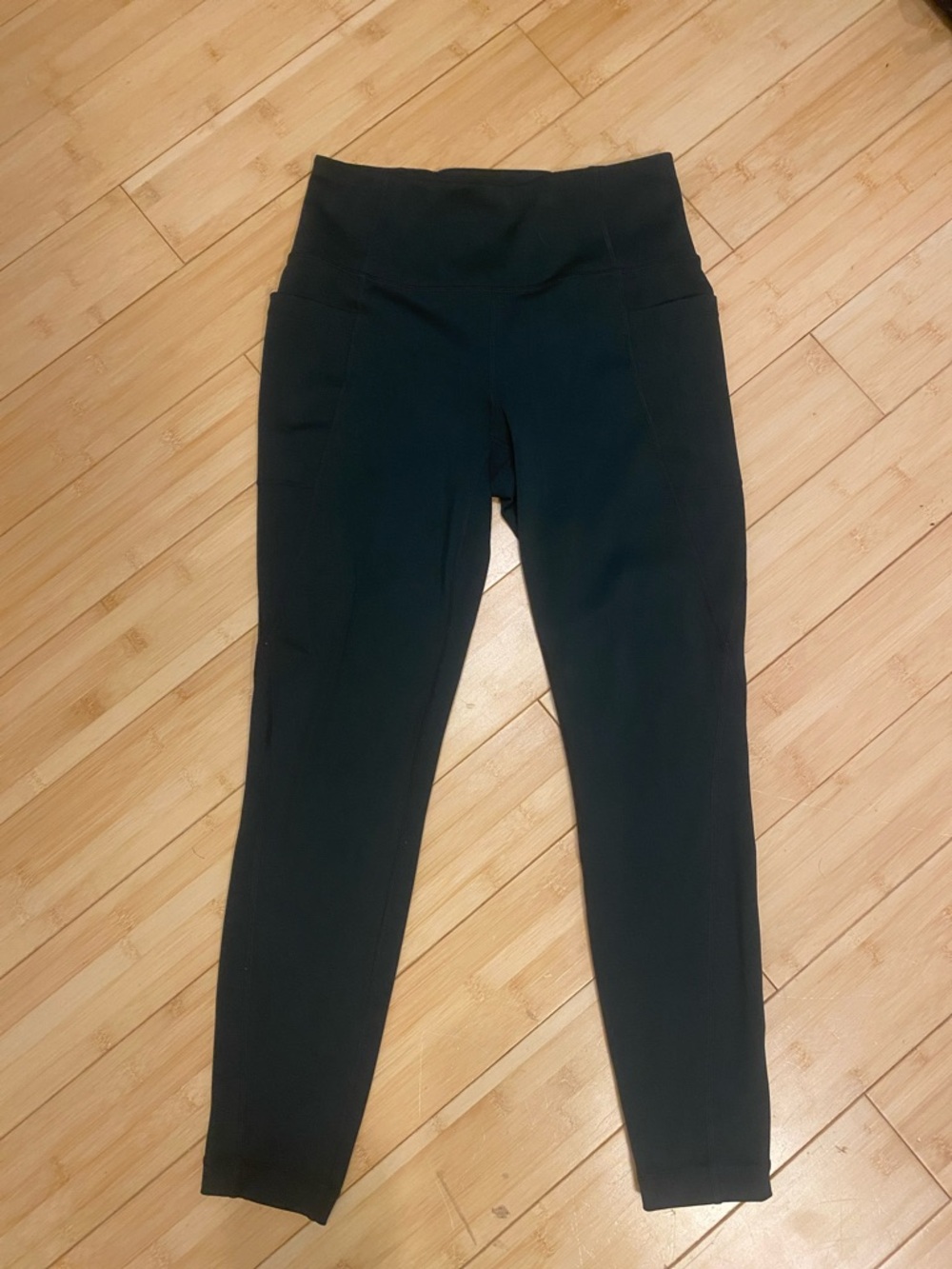 Lole Dark Green Leggings with Pockets